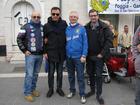 da sinistra Michele Tomaiuolo (Pres.VC MANFREDONIA), Maurizio de Vita (Pres. VC Foggia Gargano), Michele Di Cosmo (resp.sez.San Giovanni Rotondo del VC Foggia Gargano) e Giovanni Placentino