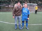 IL MISTER CON L'ATTACCANTE D'ANDREA