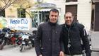 a sinistra il Presidente del Vespa Club Foggia Gargano Maurizio de Vita ed a destra il sig. Giulio Loporchio responsabile Bikers for Life