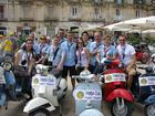 Lo splendido gruppo (manca solo il Presidente andato a recuperare i coniugi Boscaino e la loro Vespa)