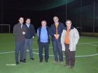 da sinistra: Luca di Mola, Daniele Capone, Antonio Pepe (pres. Provincia Foggia), responsabile parente vittime, Gianni Mongielli (sindaco di Foggia)